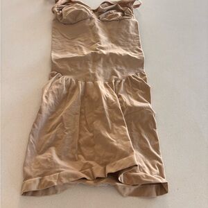 SKIMS Beige Ribbed Fabric